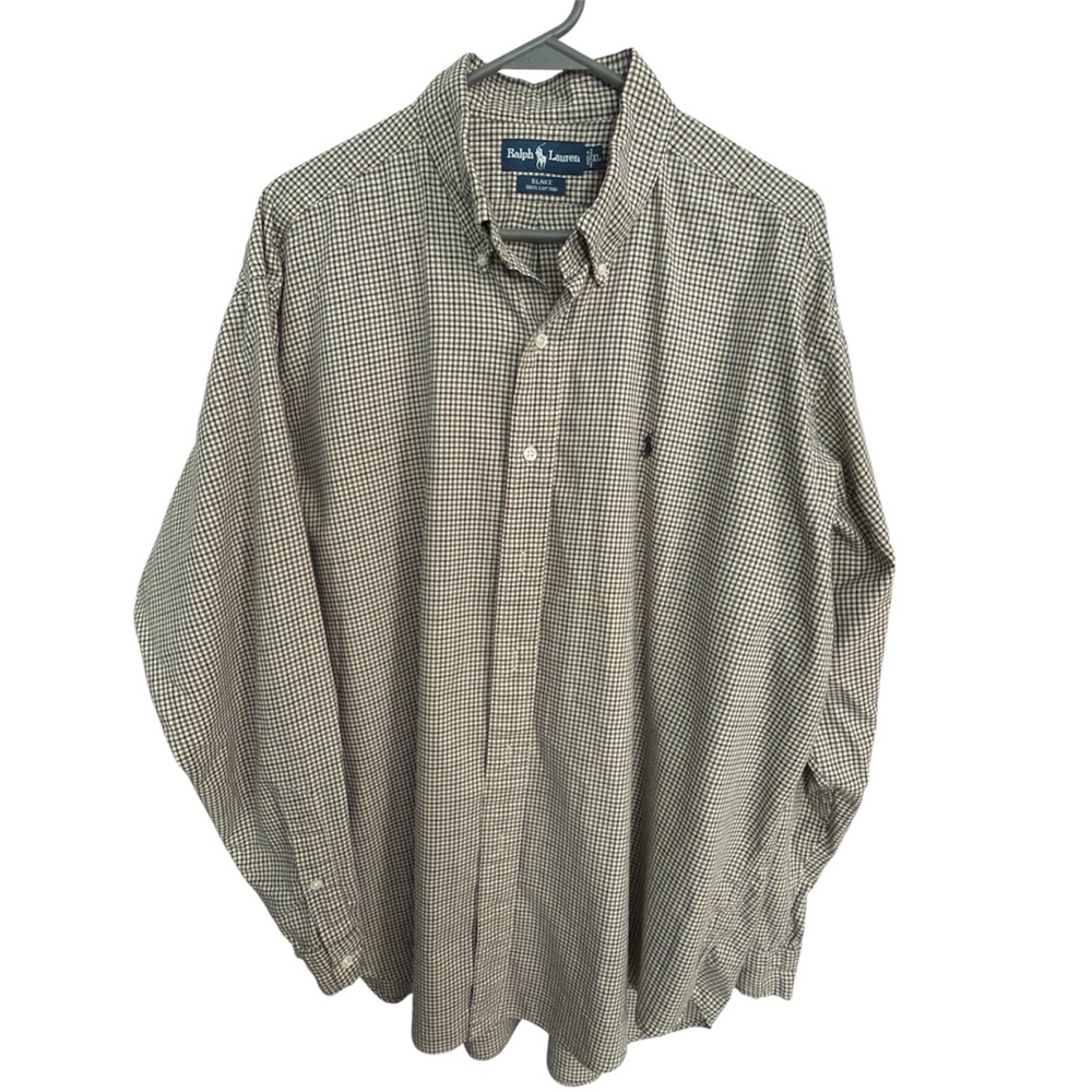 Ralph Lauren Men's Brown White XL Classic Preppy Blake